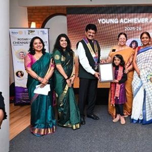 8-Year-Old Musical Prodigy Victoria Isaac Honored with Prestigious Young Achiever Award by Rotary Club of Chennai Spotlight