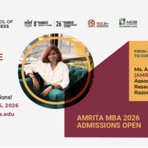 Final call: Amrita School of Business MBA Admission 2026