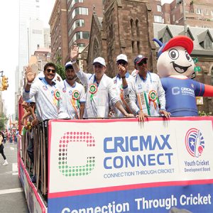 Cricmax Connect, Rashmika Mandanna, and Vijay Deverakonda Bring Youth Cricket to the Madison Avenue India Day Parade