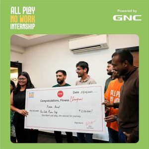 GNC India Crowns All Play No Work Internship Champion, Rishitha Devi Bonangi Transforms Herself and Wins ₹1 Lakh Cash Prize