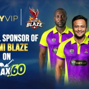 HEYVIP Strengthens Sports Presence as Miami Blaze Official Sponsor for MAX60 Caribbean 2025