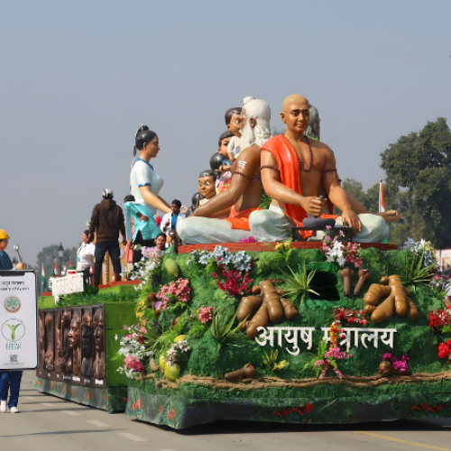 Incredible Design Showcases Two Iconic Republic Day Parade Tableaux Celebrating Ayush and the Legacy of Punyashloka Lokmata Devi Ahilyabai Holkar