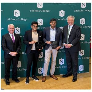 Nishant & Nikhil Rathi Felicitated at Alma Mater Nichols College for Entrepreneurial Leadership