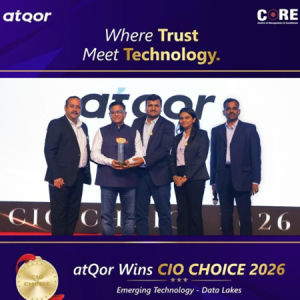atQor Wins CIO CHOICE 2026 for Most Trusted ICT Brand in Emerging Technologies – Data Lakes